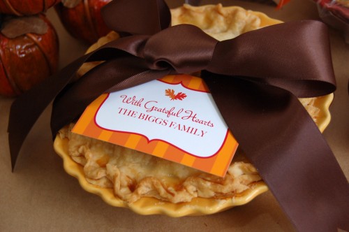 gift card on apple pie