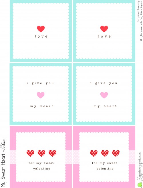 my sweet heart valentines
