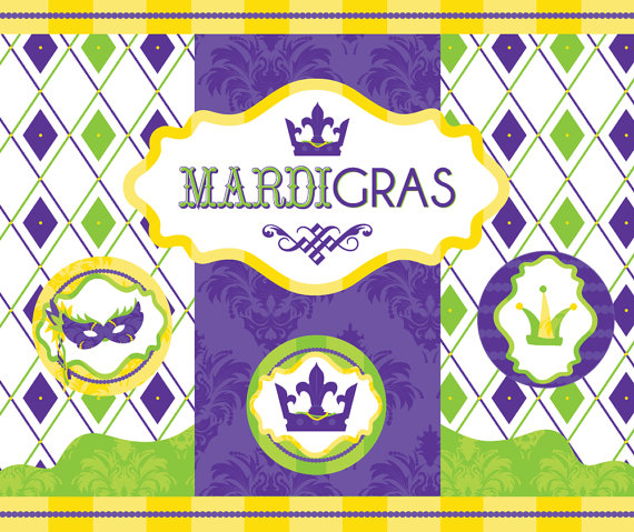 Mardi Gras Printable Party as seen in YUM Food and Fun For Kids Magazine