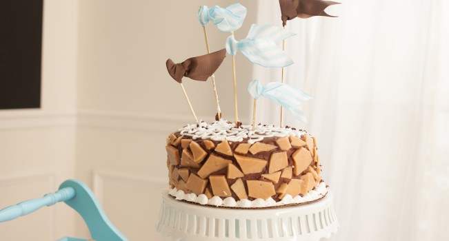 chocolate ganache toffee cake-4
