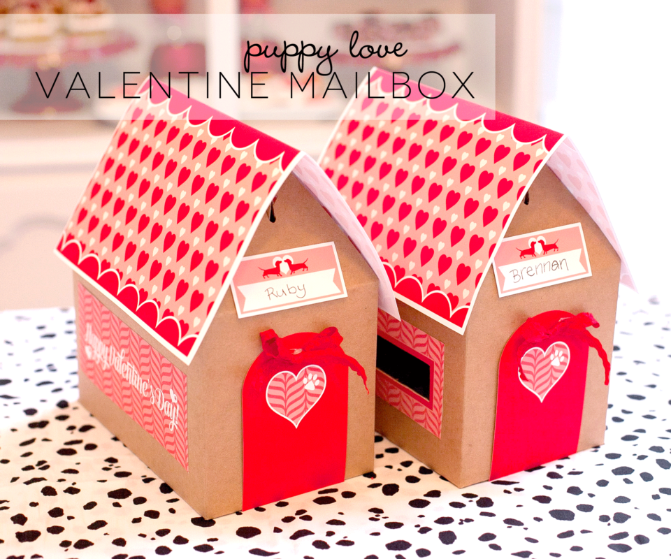 Free Printable Valentines Day Mail Boxes - Frog Prince Paperie