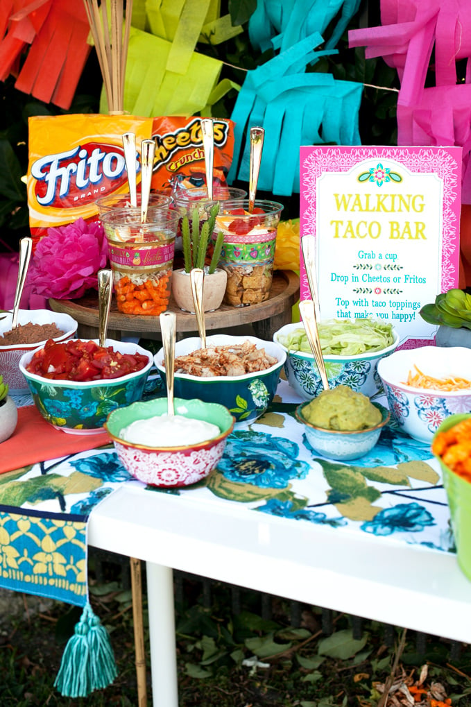 Easy Taco Bar Ideas for Walking Tacos that WOW Party Guests