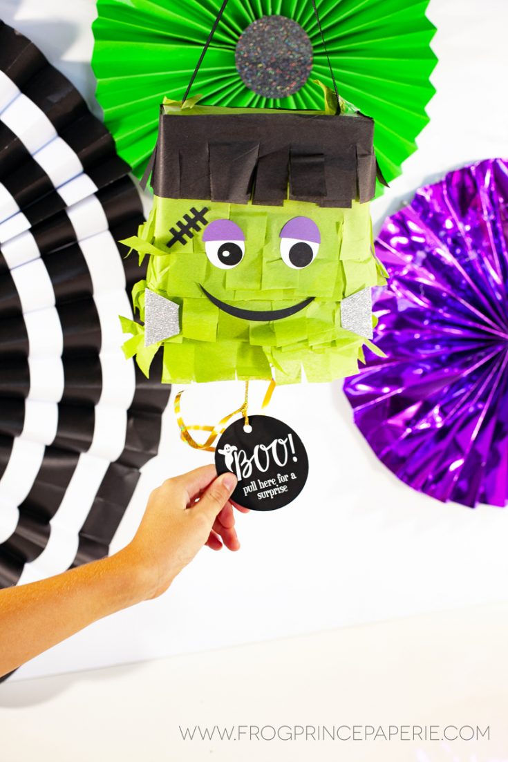 Boo Your Neighbors Halloween Piñata from Recyclables - Frog Prince Paperie