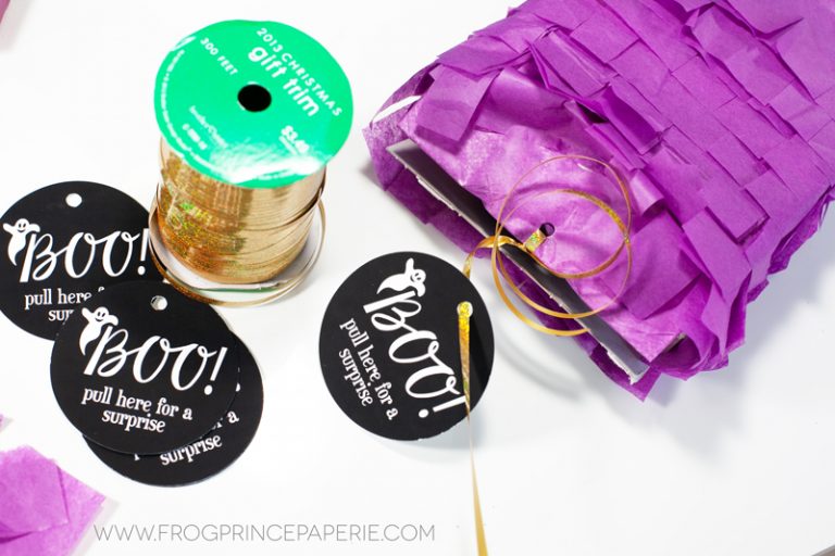 Boo Your Neighbors Halloween Piñata from Recyclables - Frog Prince Paperie