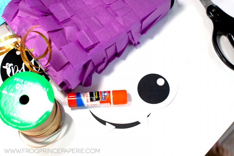 Boo Your Neighbors Halloween Piñata from Recyclables - Frog Prince Paperie