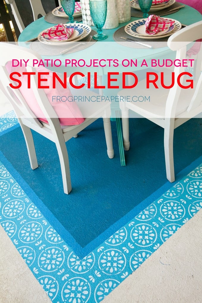 DIY Patio on a Budget : Painted Rug