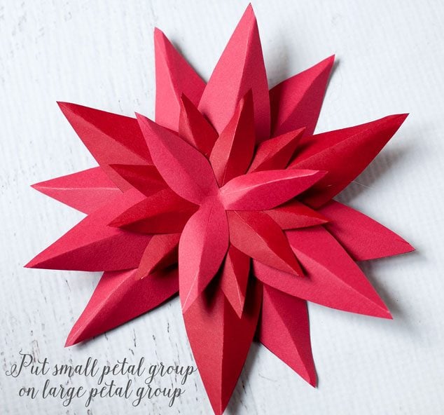 How to Make Paper Poinsettias - Frog Prince Paperie