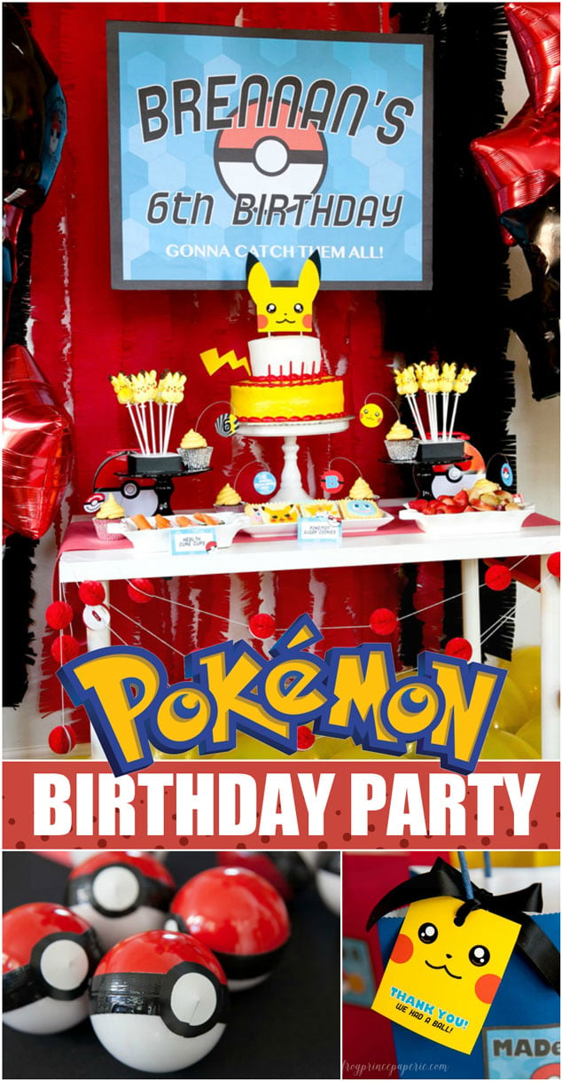 Pokemon Birthday party ideas for the perfect Pokemon party