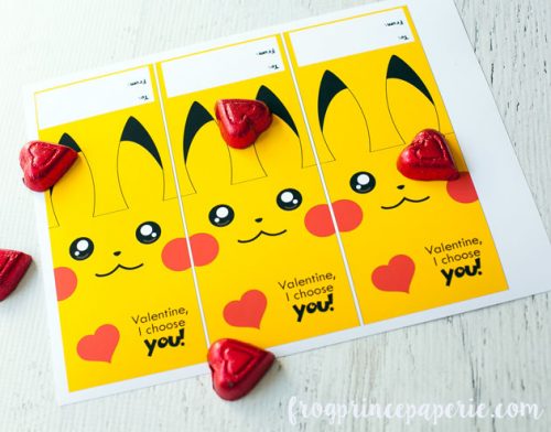 Free Pokemon Printable Valentines Cards - Frog Prince Paperie